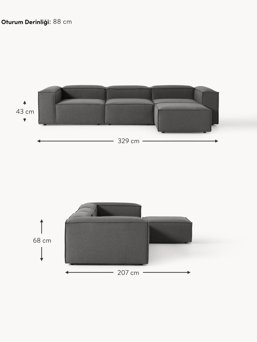 Lego Plus Köşe Koltuk Antrasit