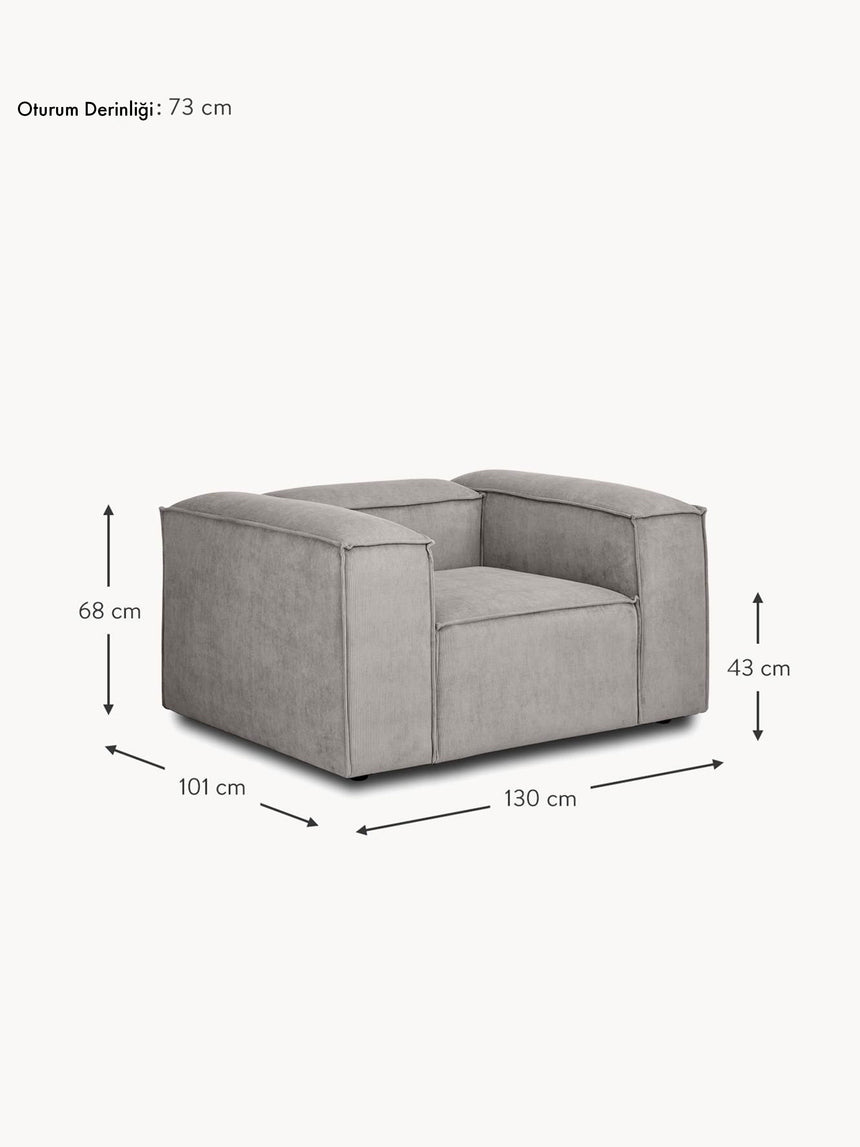 Lego Tekli Koltuk Gri Fitilli