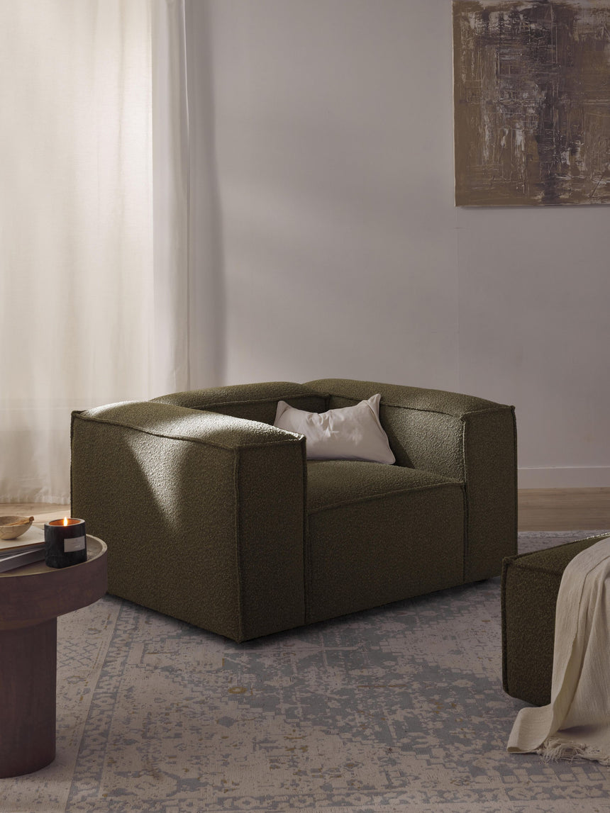 Lego Tekli Koltuk Yeşil Bukle