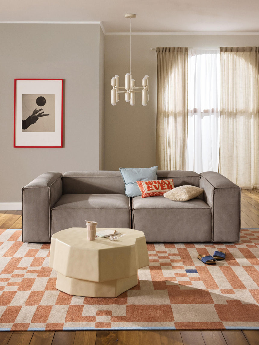 Lego Üçlü Koltuk Kahve Fitilli