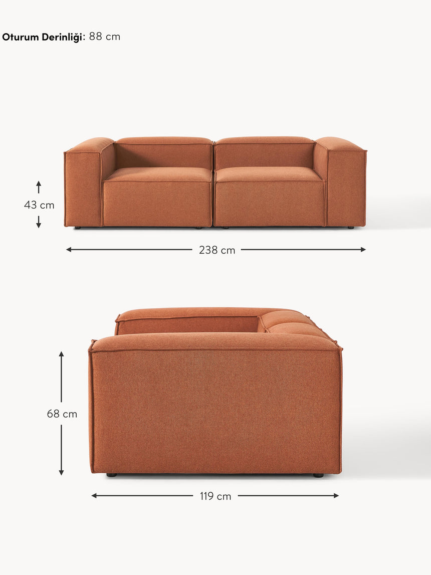 Lego Üçlü Koltuk Kiremit