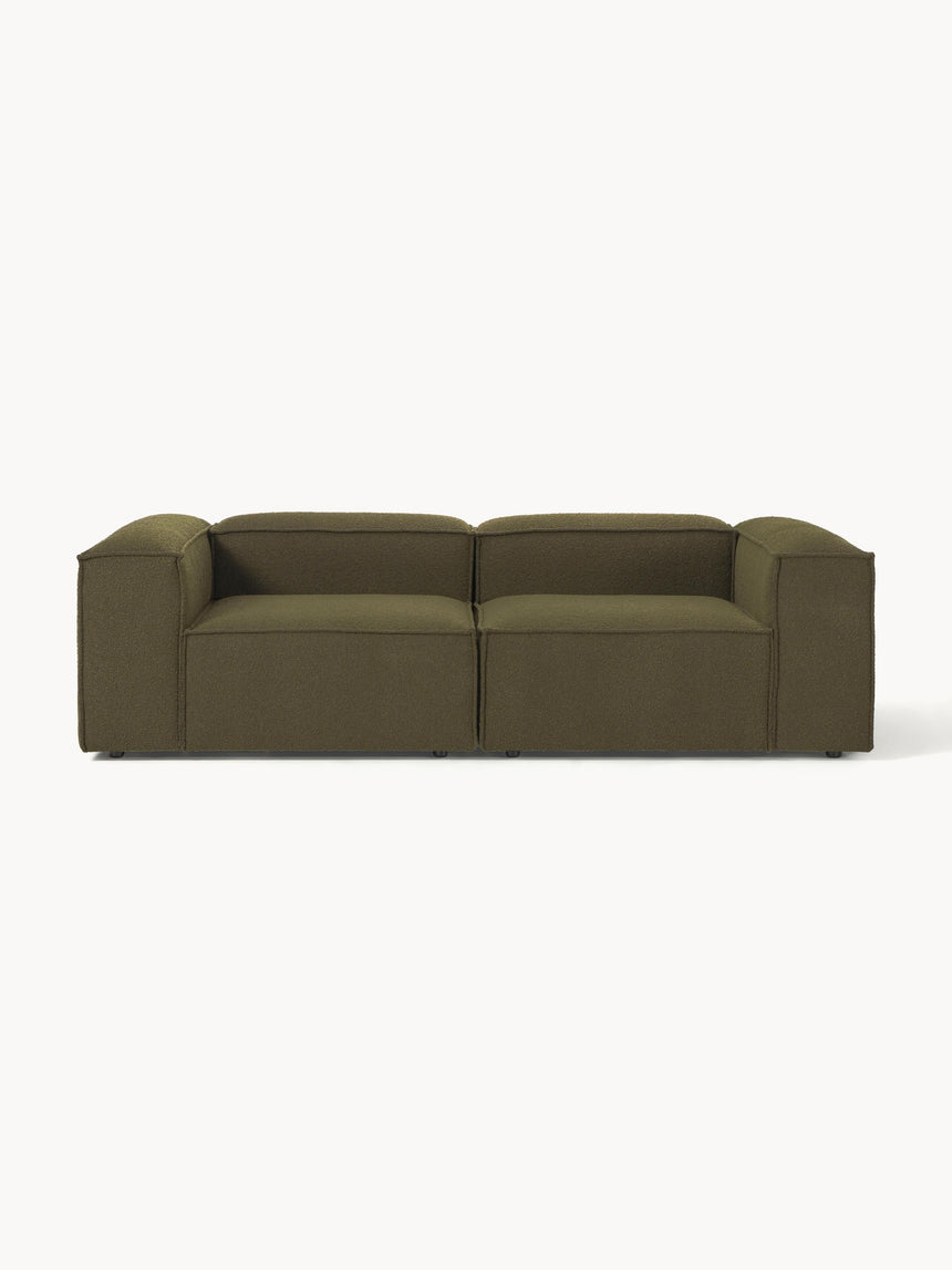 Lego Üçlü Koltuk Zeytin Yeşili Bukle