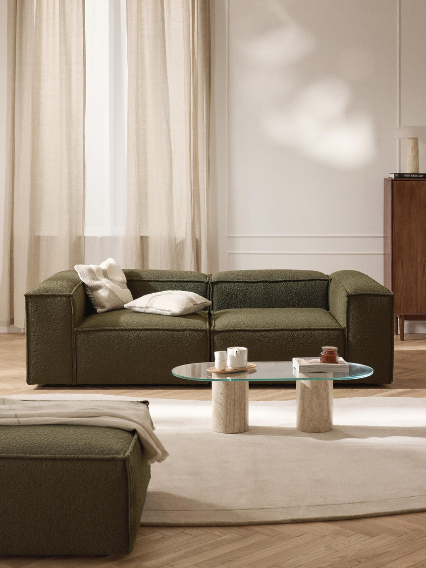 Lego Üçlü Koltuk Zeytin Yeşili Bukle