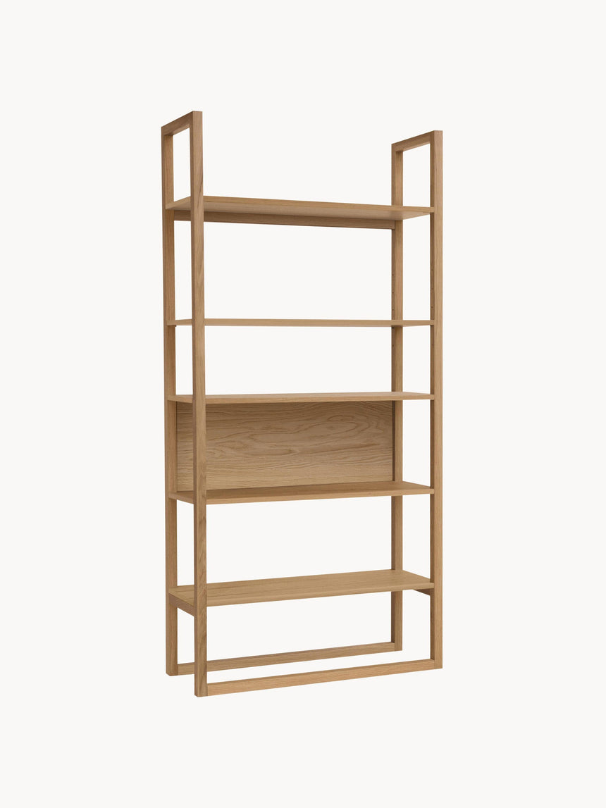 Loft Ahşap Kitaplık Meşe