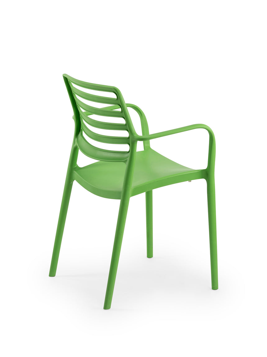 Louise Kollu Polipropilen Sandalye Yeşil