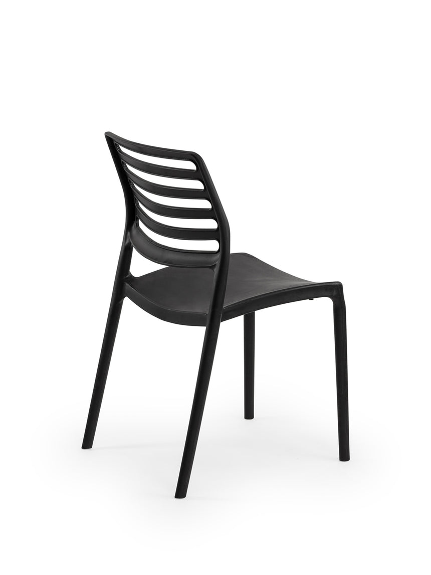 Louise Polipropilen Sandalye Siyah