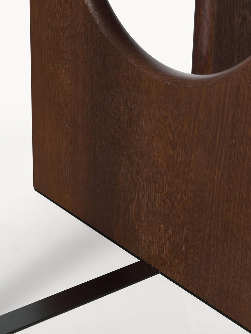 Love Oval Ahşap Yemek Masası Ceviz