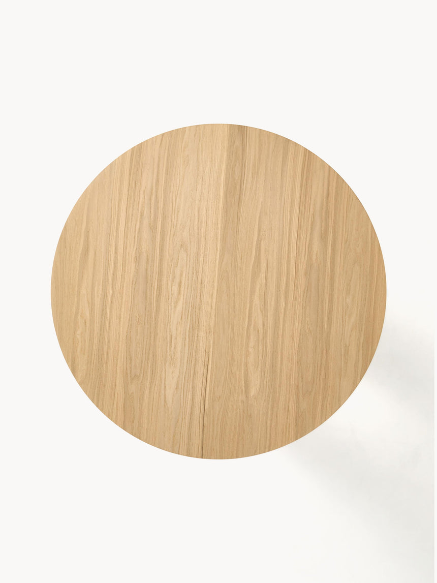 Love Yuvarlak Ahşap Yemek Masası Meşe