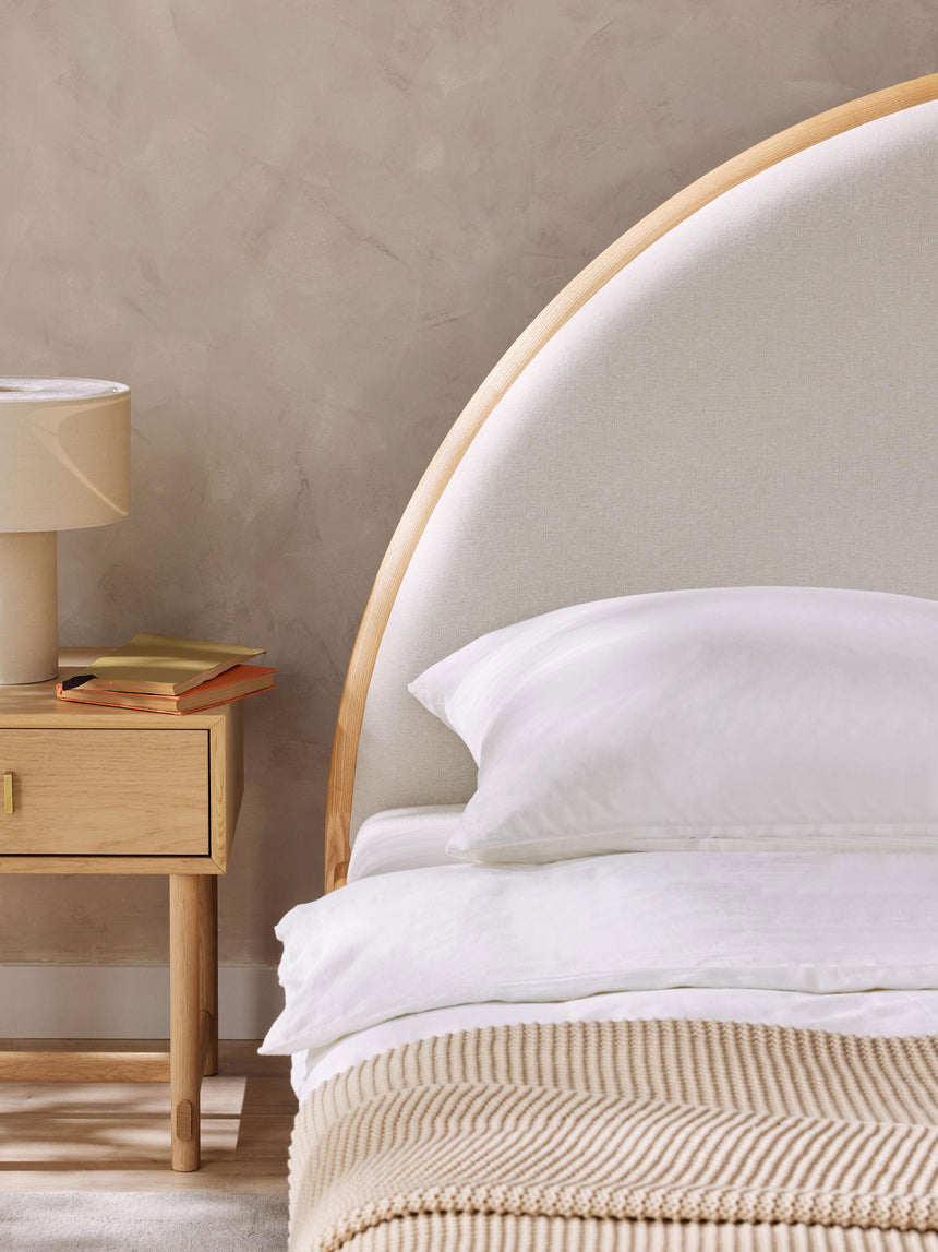 Madam Çift Kişilik Ahşap Karyola Meşe