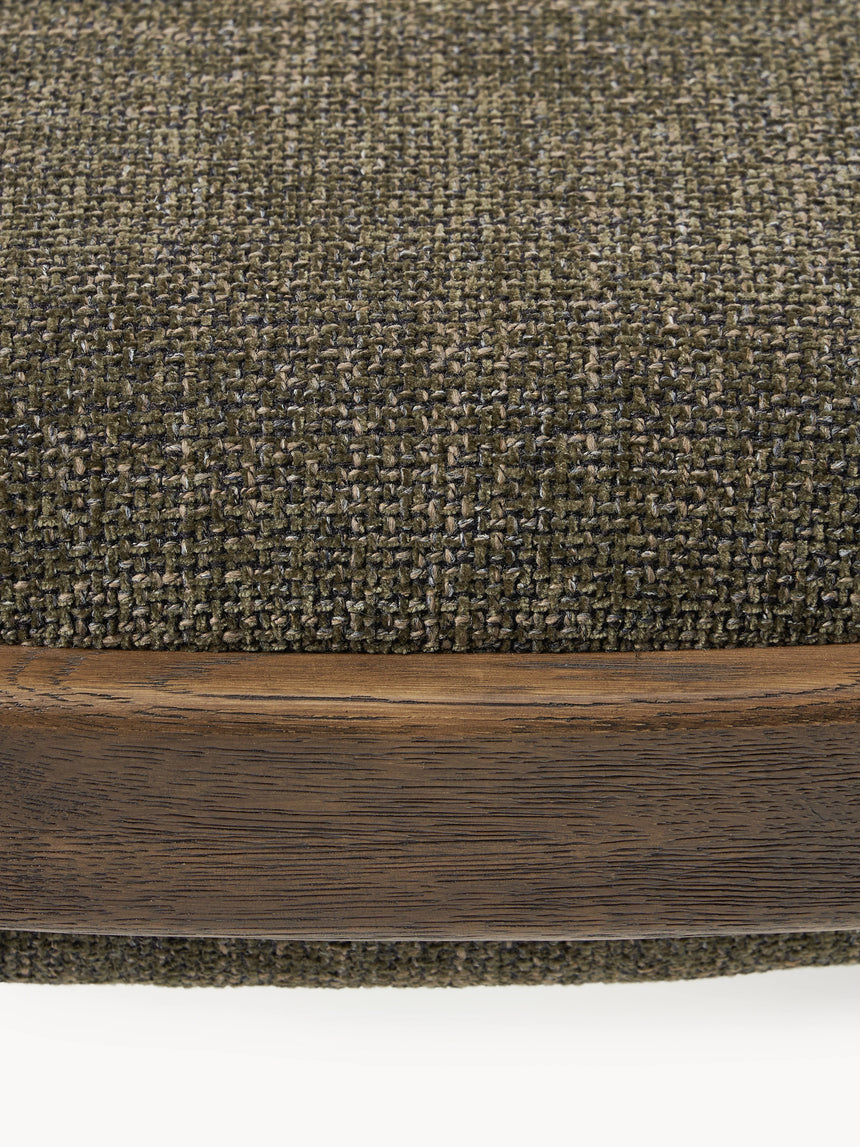 Mara Ahşap Bank Zeytin Yeşili Ceviz