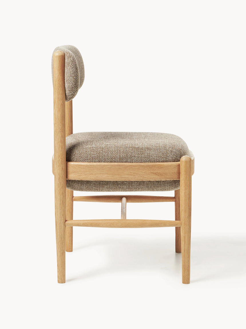 Mara Ahşap Sandalye Grej Meşe