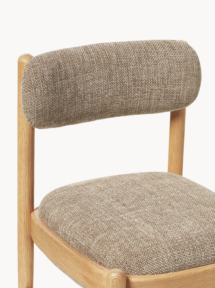 Mara Ahşap Sandalye Grej Meşe