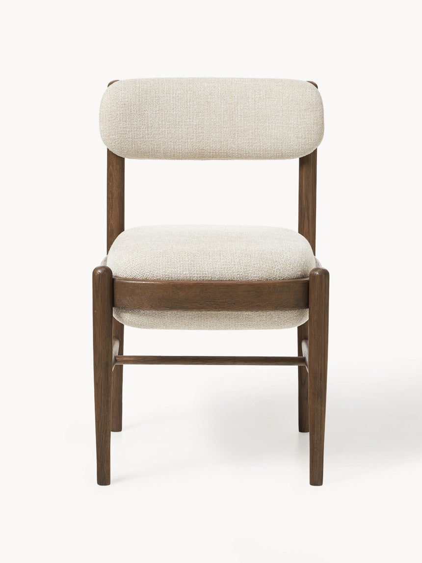 Mara Ahşap Sandalye Kırık Beyaz Ceviz