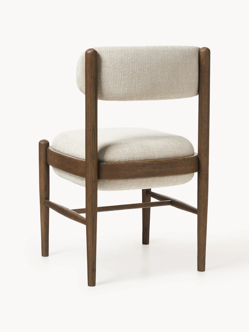 Mara Ahşap Sandalye Kırık Beyaz Ceviz