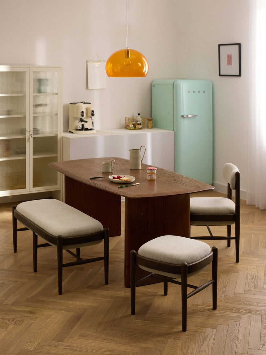 Mara Ahşap Sandalye Kırık Beyaz Ceviz