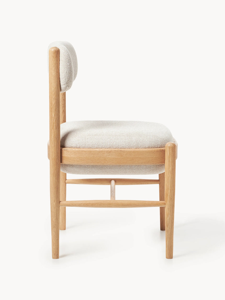 Mara Ahşap Sandalye Kırık Beyaz Meşe