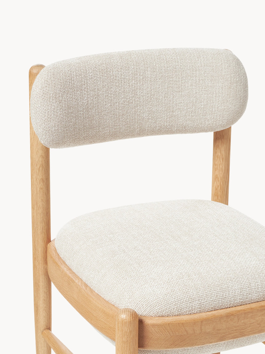 Mara Ahşap Sandalye Kırık Beyaz Meşe