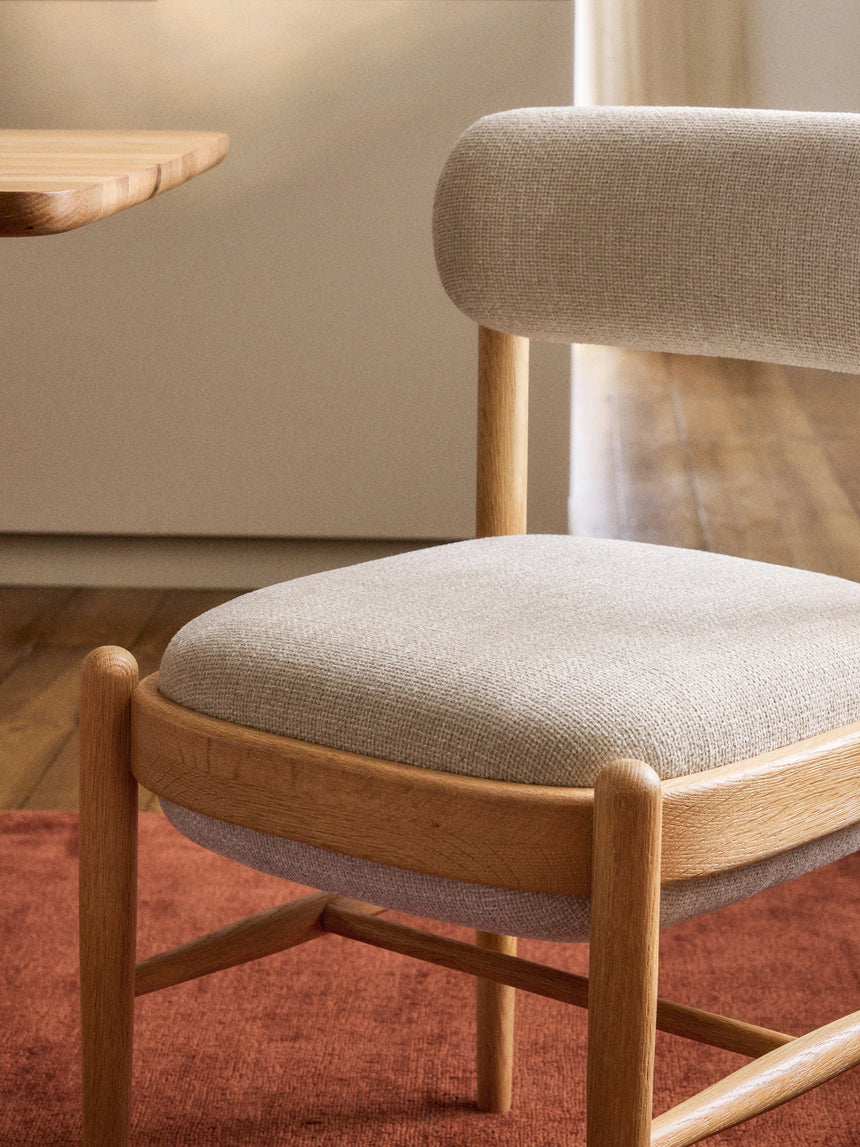 Mara Ahşap Sandalye Kırık Beyaz Meşe