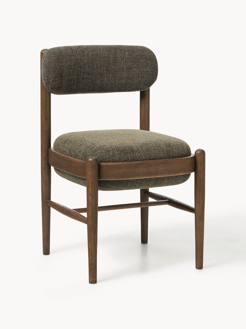 Mara Ahşap Sandalye Zeytin Yeşili Ceviz