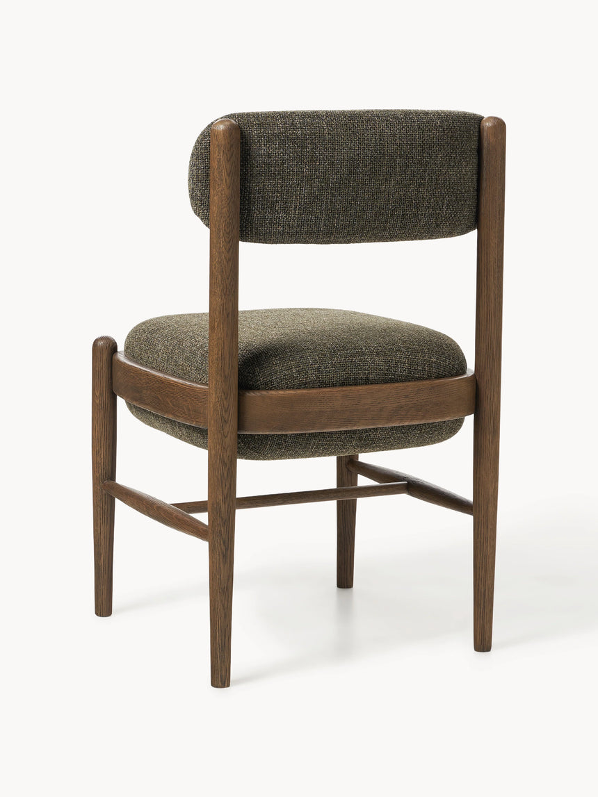 Mara Ahşap Sandalye Zeytin Yeşili Ceviz