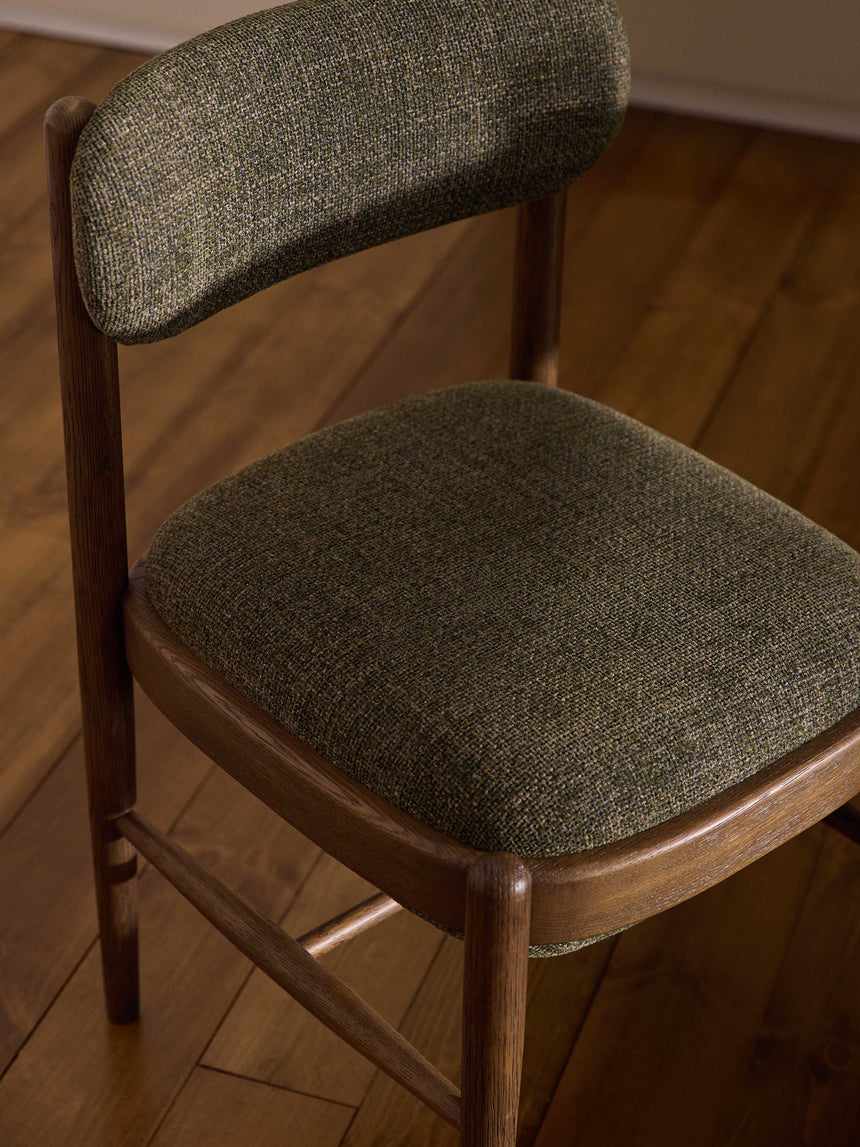 Mara Ahşap Sandalye Zeytin Yeşili Ceviz