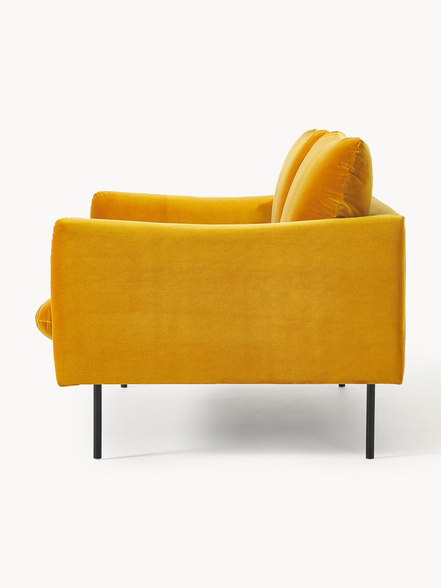 Marin İkili Koltuk Hardal