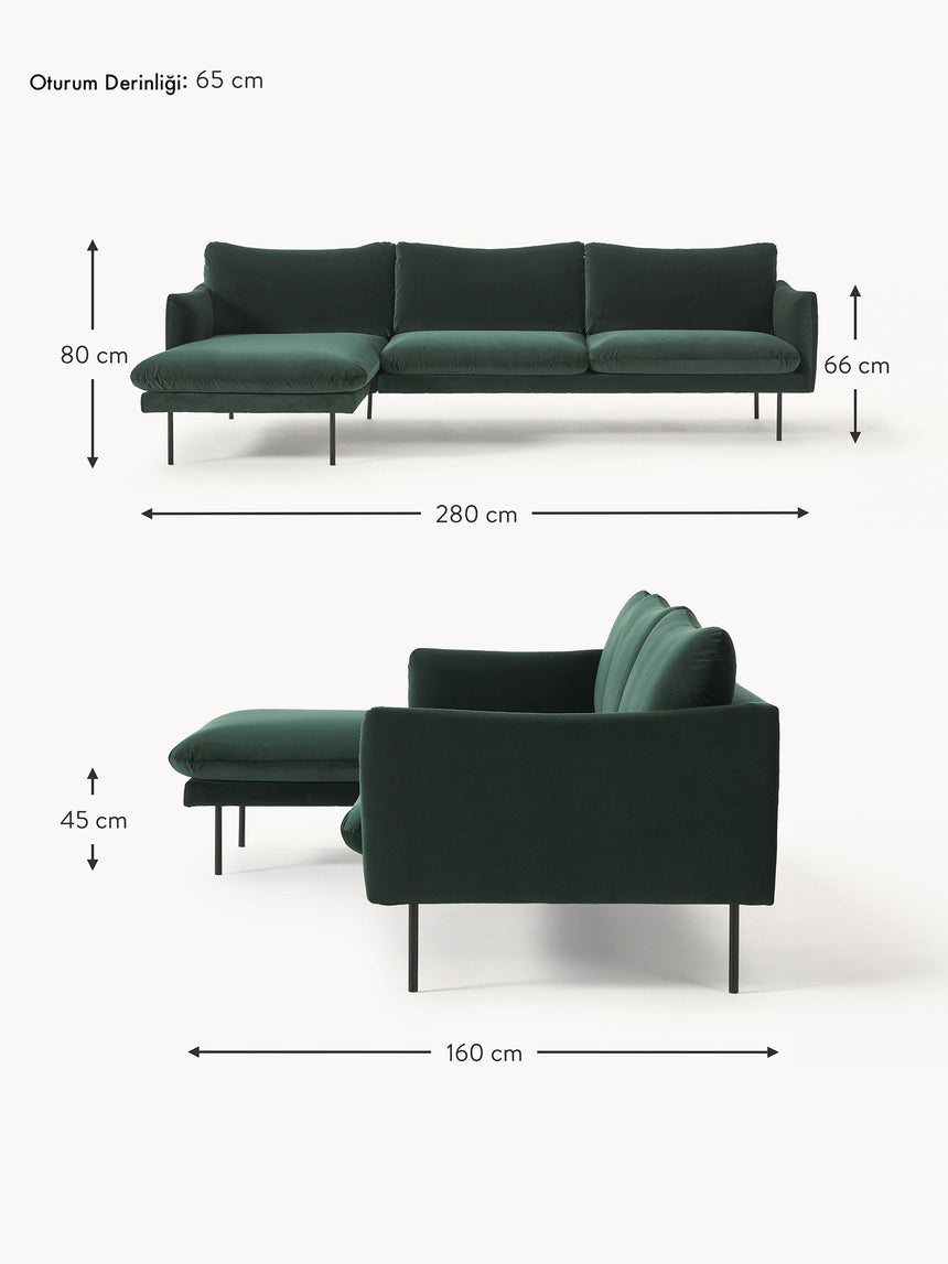 Marin Köşe Koltuk Yeşil