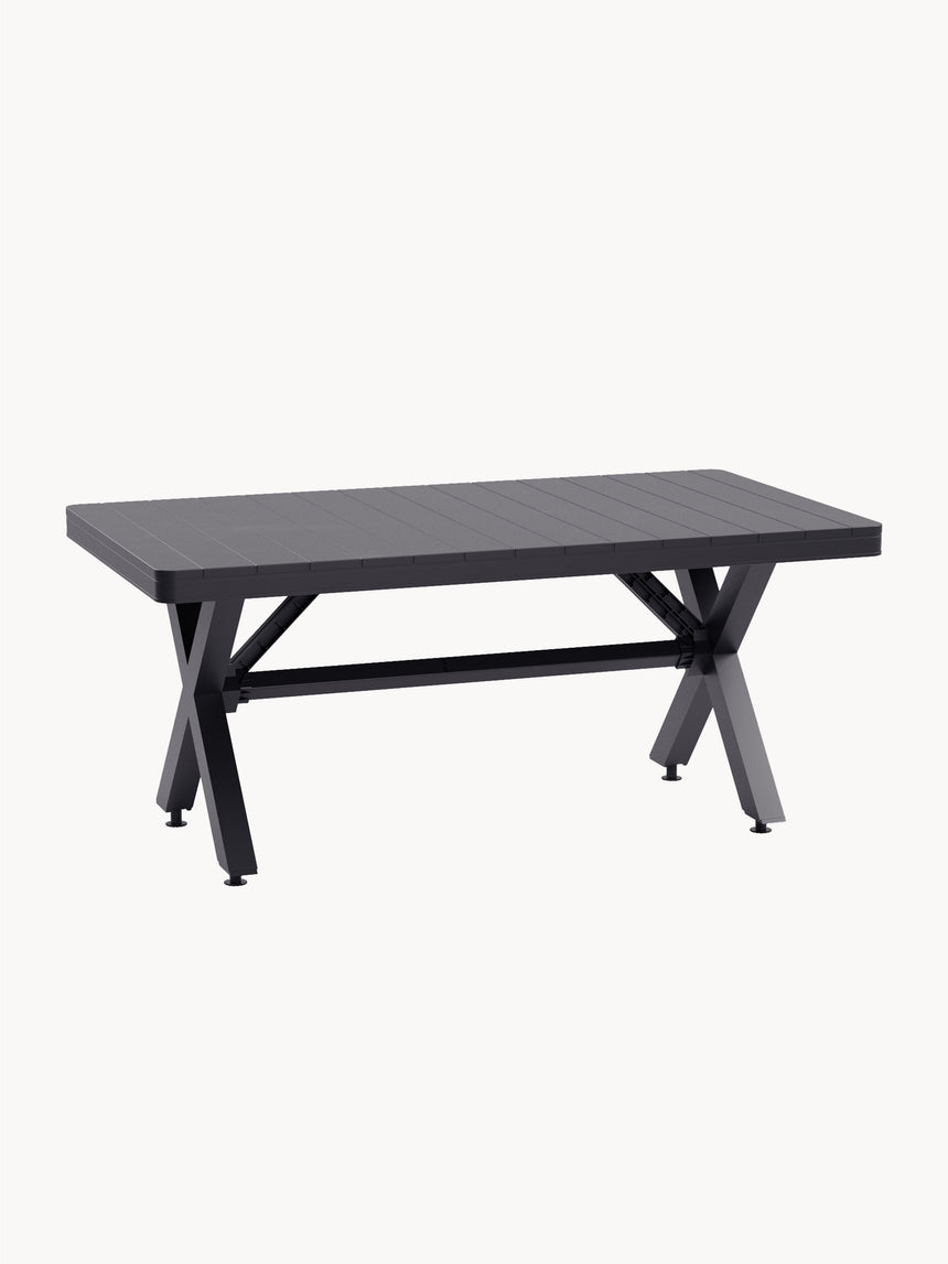 Maroon Polipropilen Yemek Masası Antrasit