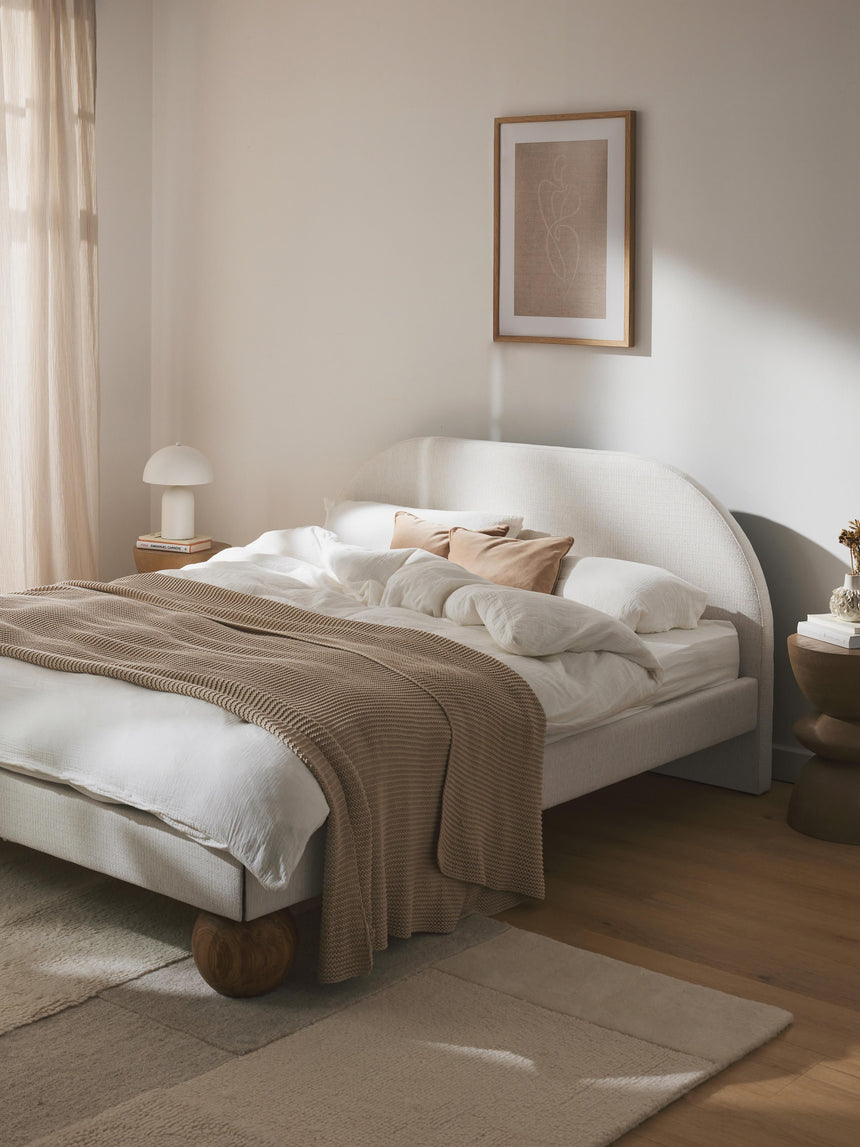 Mart Çift Kişilik Karyola Kırık Beyaz