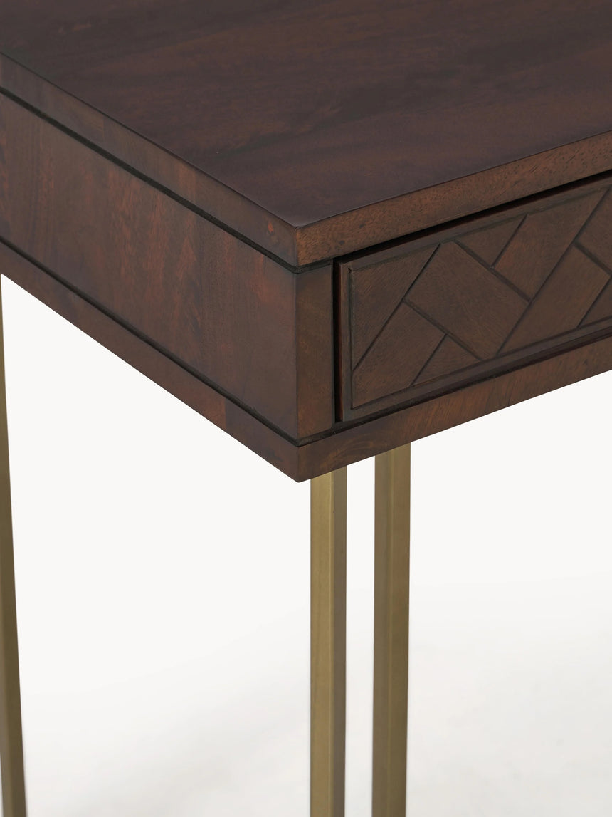 Master Çekmeceli Ahşap Çalışma Masası Ceviz