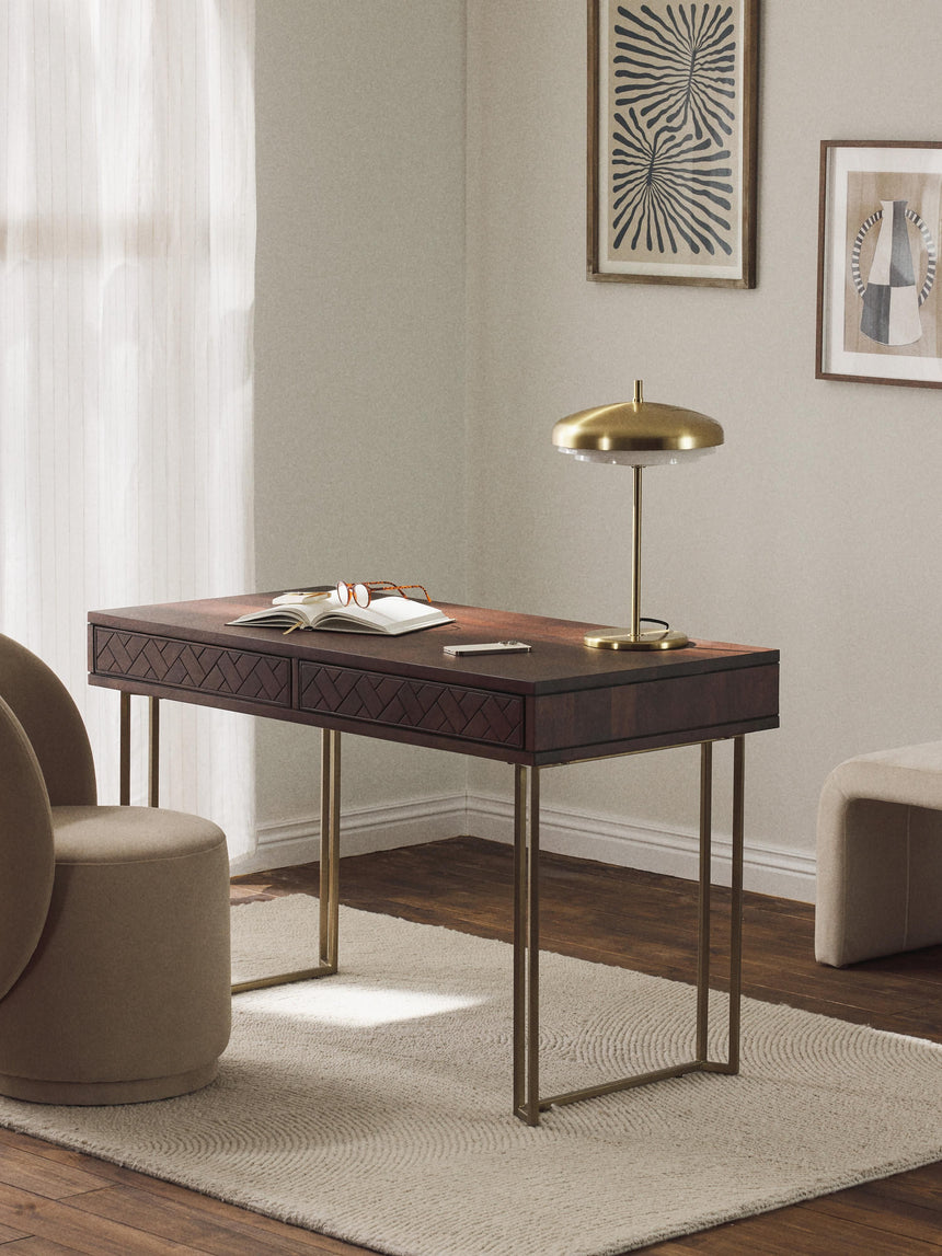 Master Çekmeceli Ahşap Çalışma Masası Ceviz