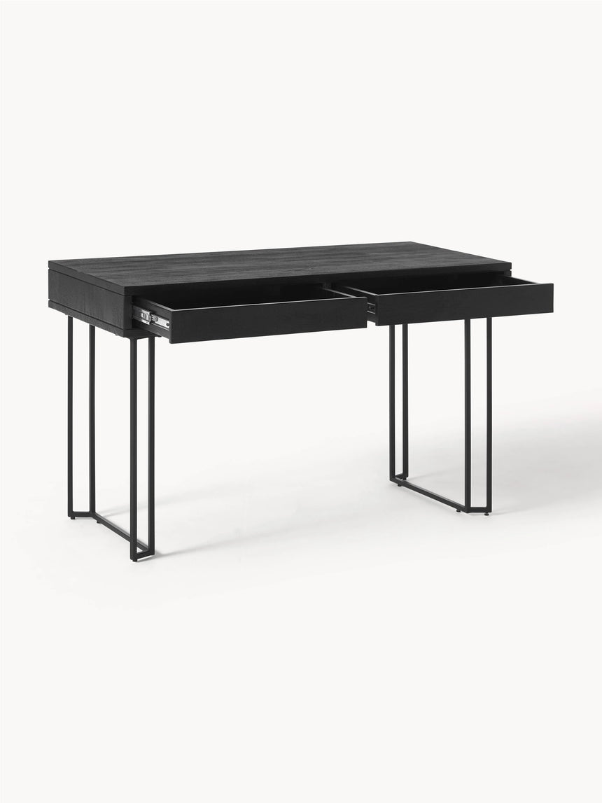 Master Çekmeceli Ahşap Çalışma Masası Siyah