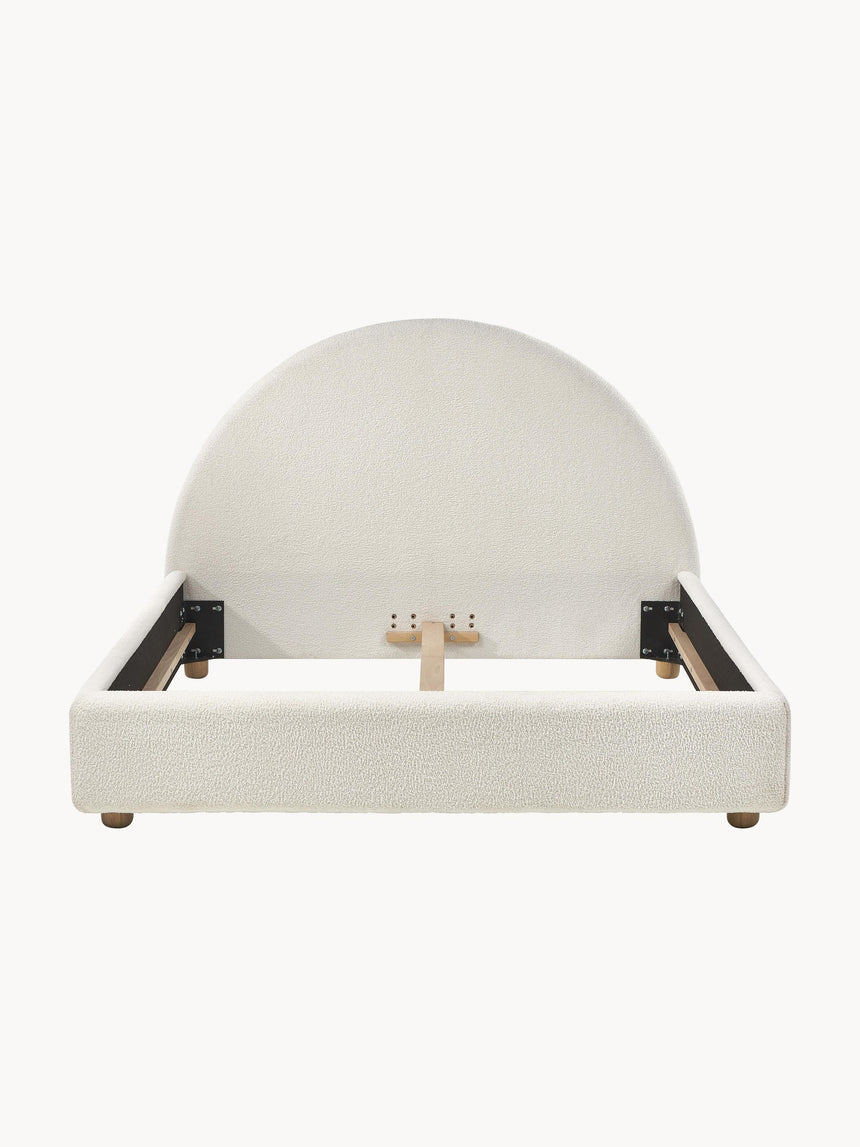 Merit Çift Kişilik Karyola Kırık Beyaz Bukle