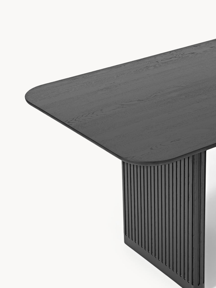 Meta Ahşap Yemek Masası Siyah