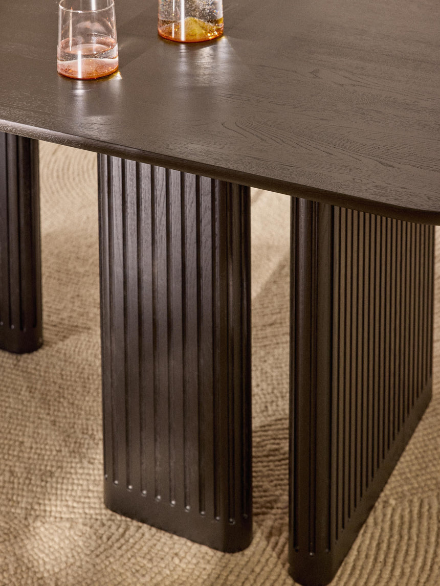 Meta Ahşap Yemek Masası Siyah