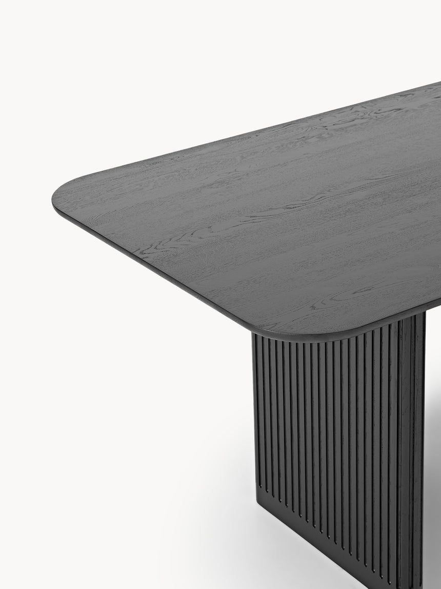 Meta Ahşap Yemek Masası Siyah