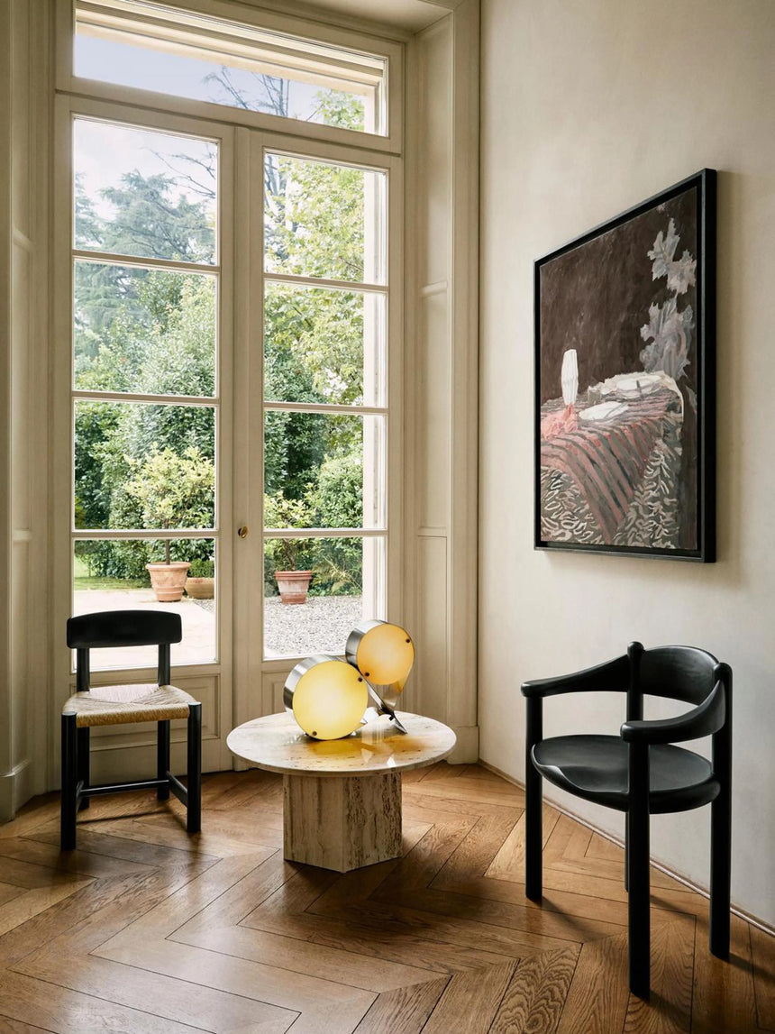 Miller Hasır İşlemeli Ahşap Sandalye Siyah