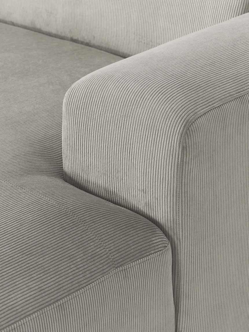 Mira Big Köşe Koltuk Gri Fitilli