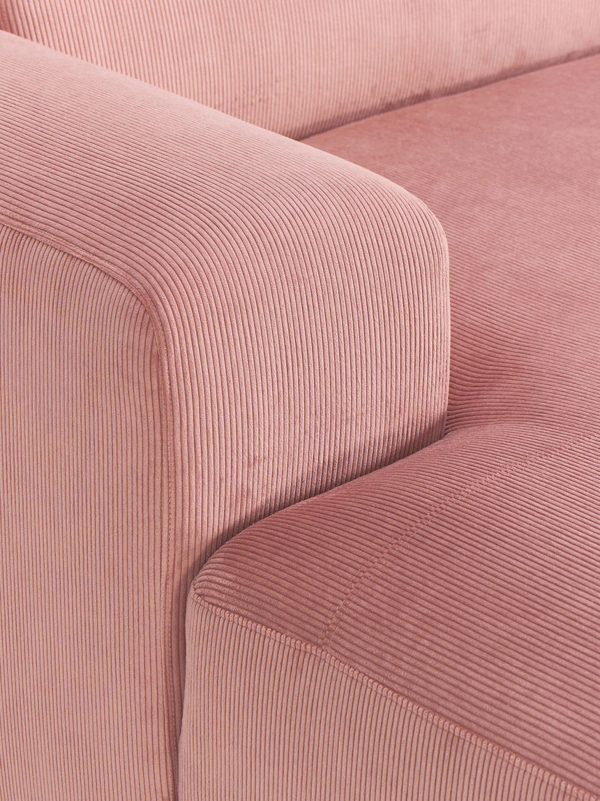 Mira Big Köşe Koltuk Pembe Fitilli