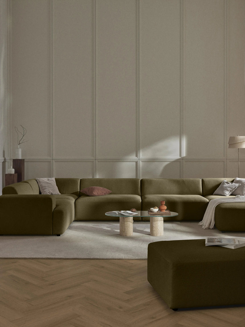 Mira Big Köşe Koltuk Zeytin Yeşili