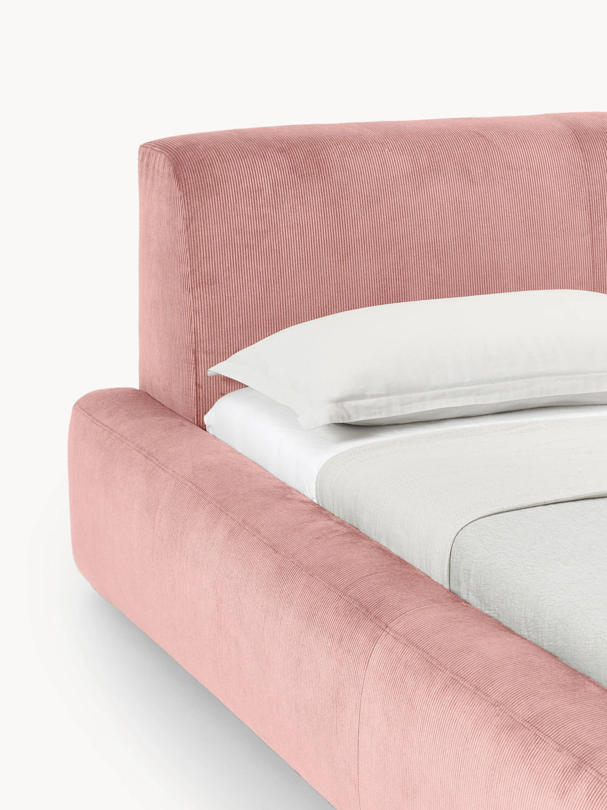 Mira Çift Kişilik Karyola Pembe Fitilli