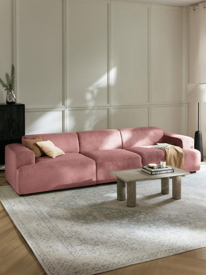 Mira Dörtlü Koltuk Pembe Fitilli