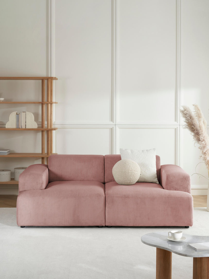 Mira İkili Koltuk Pembe Fitilli