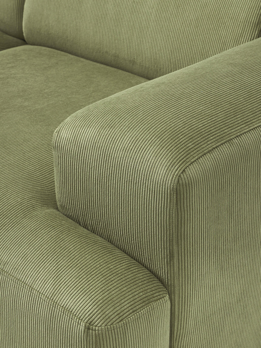 Mira İkili Koltuk Zeytin Yeşili Fitilli