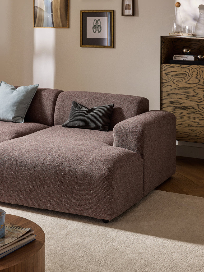 Mira Köşe Koltuk Antik Pembe