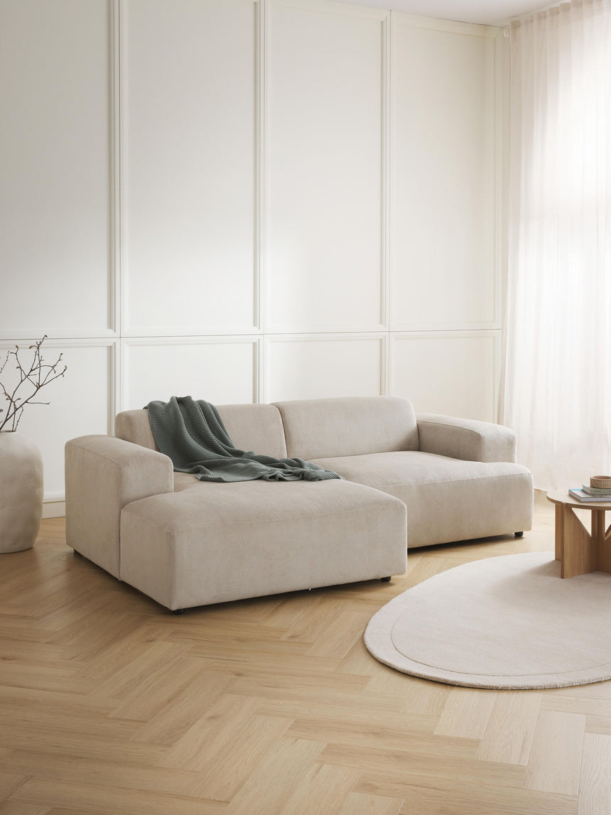 Mira Köşe Koltuk Bej Fitilli