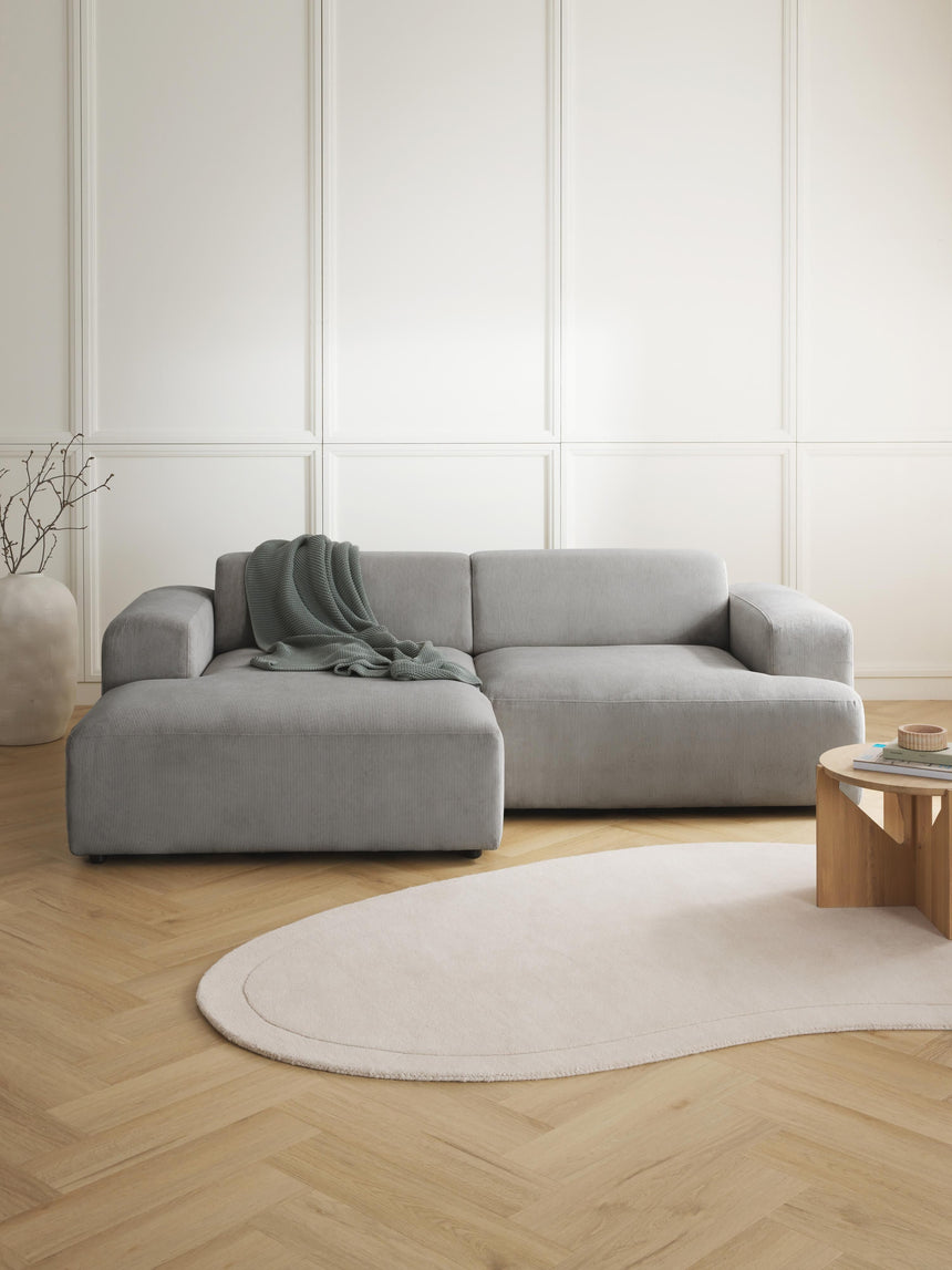 Mira Köşe Koltuk Gri Fitilli