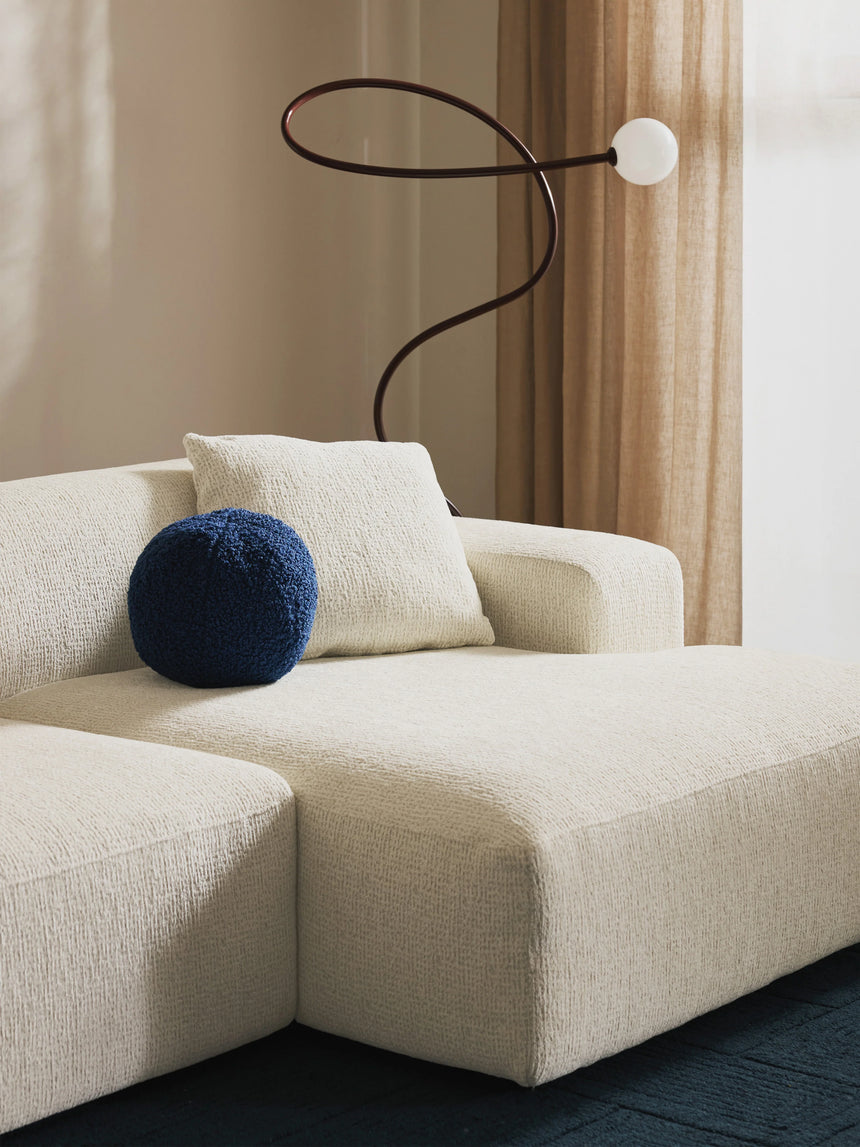 Mira Köşe Koltuk Kırık Beyaz Şönil