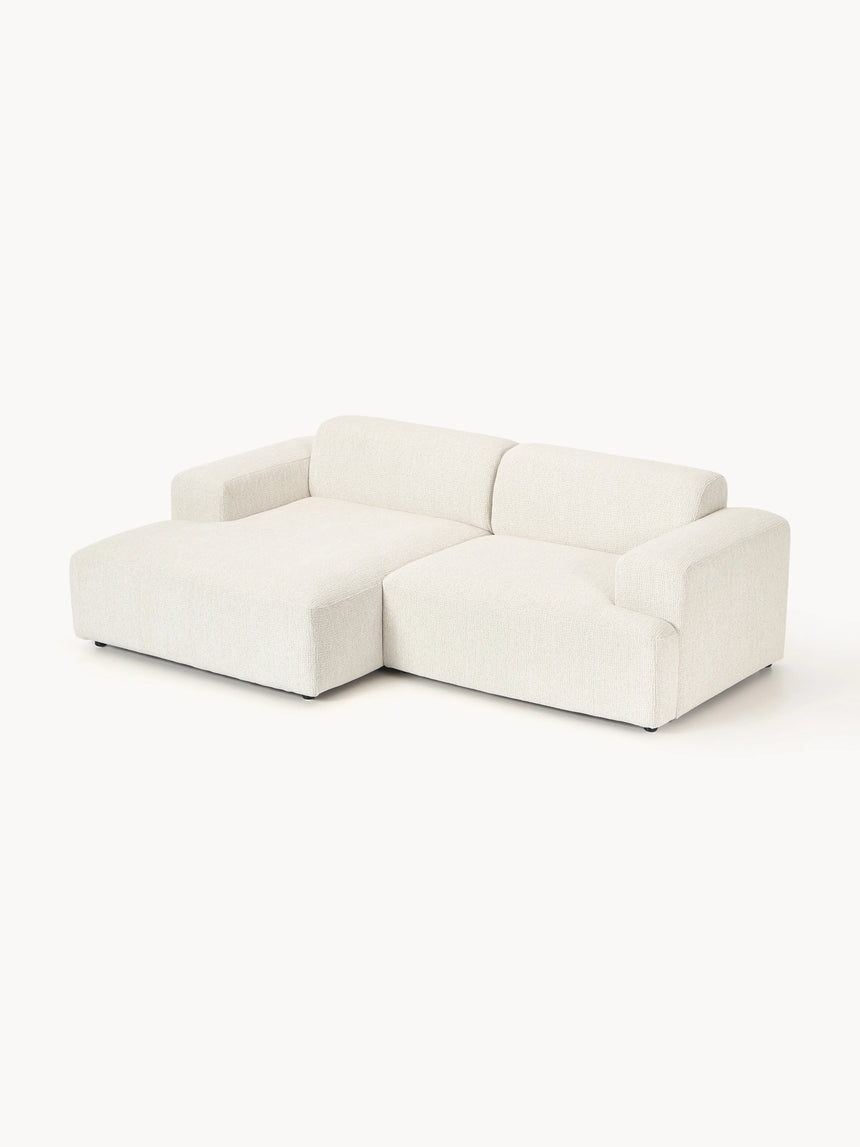 Mira Köşe Koltuk Kırık Beyaz Şönil