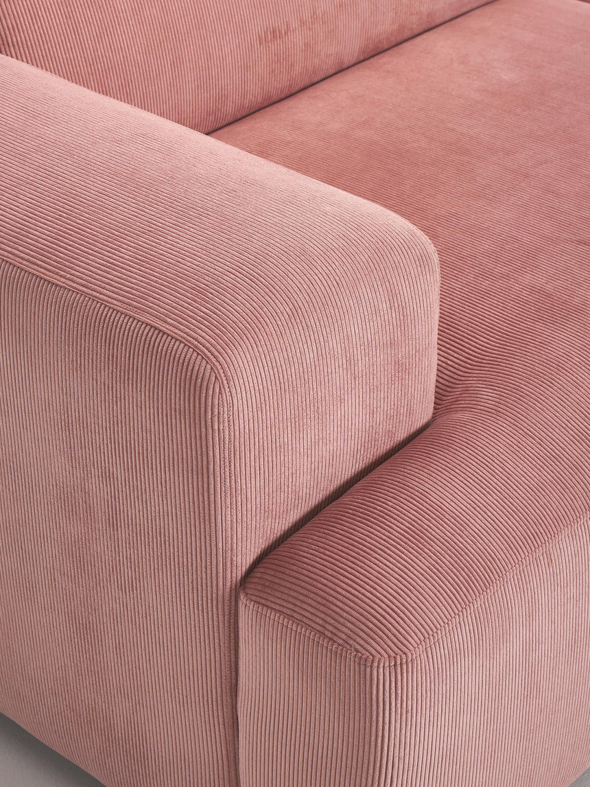 Mira Köşe Koltuk Pembe Fitilli